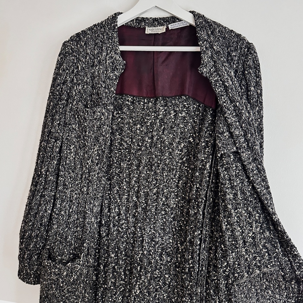 vintage Valentino italy knit sweater cardigan coat maryam nassir zadeh 70s 80s S - Picture 8 of 11